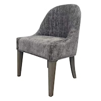 Contemporary Upholstered Armless Side Chair