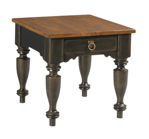 Traditional 1-Drawer End Table