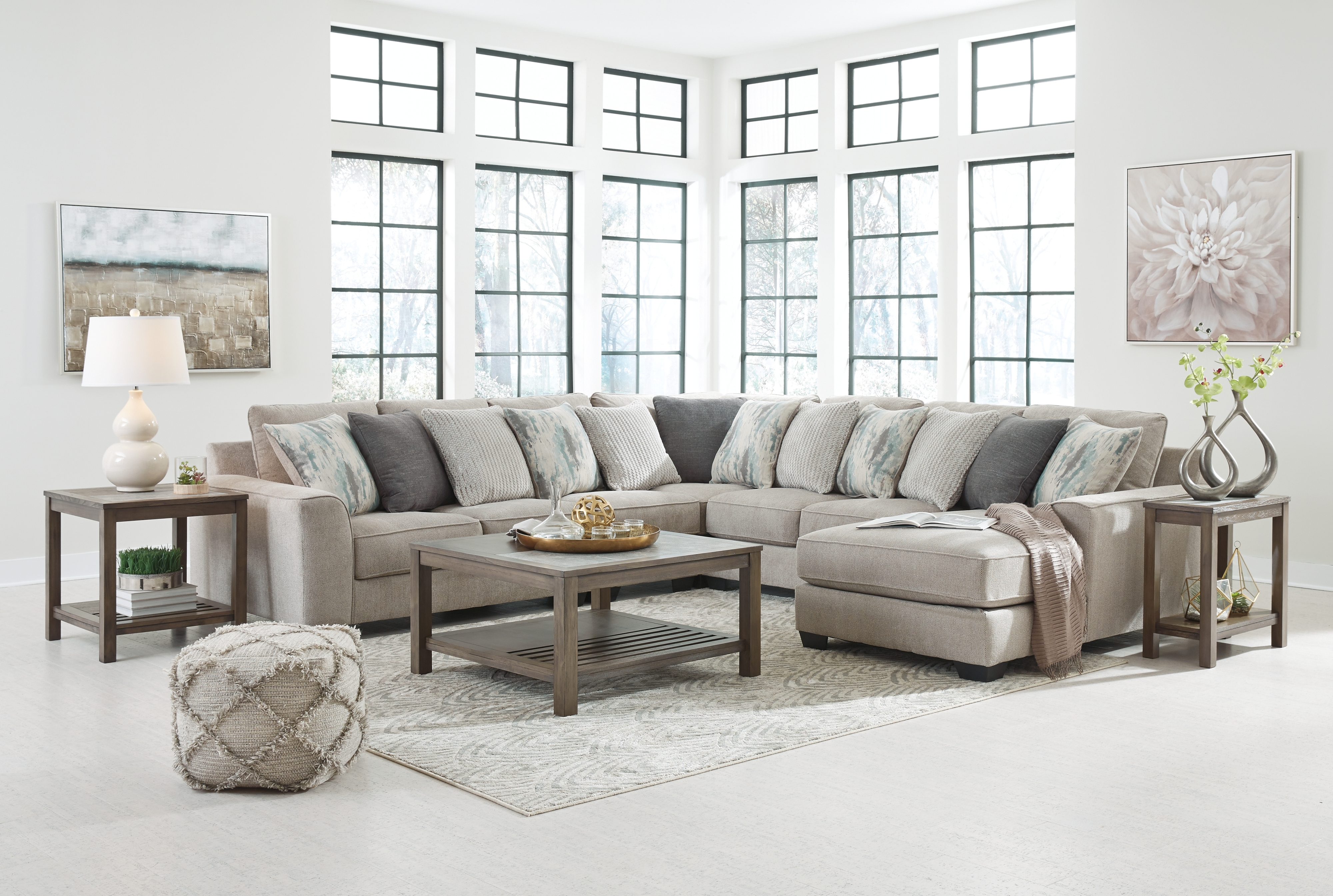 5-Piece Sectional With Chaise