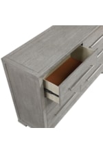 Homelegance Owen Contemporary 6-Drawer Dresser with Wooden Handles