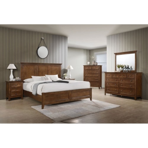 Transitional 5-Piece King Bedroom Set