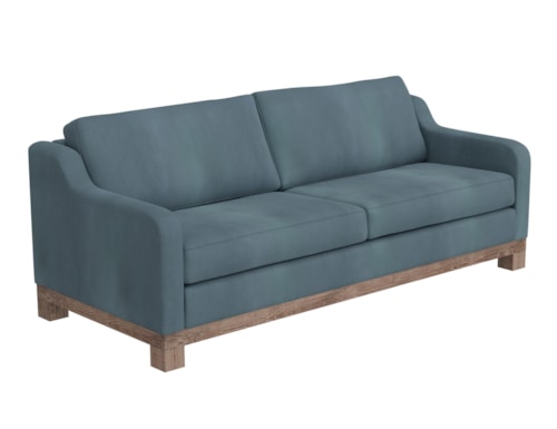 Contemporary Sofa with Bench Cushion