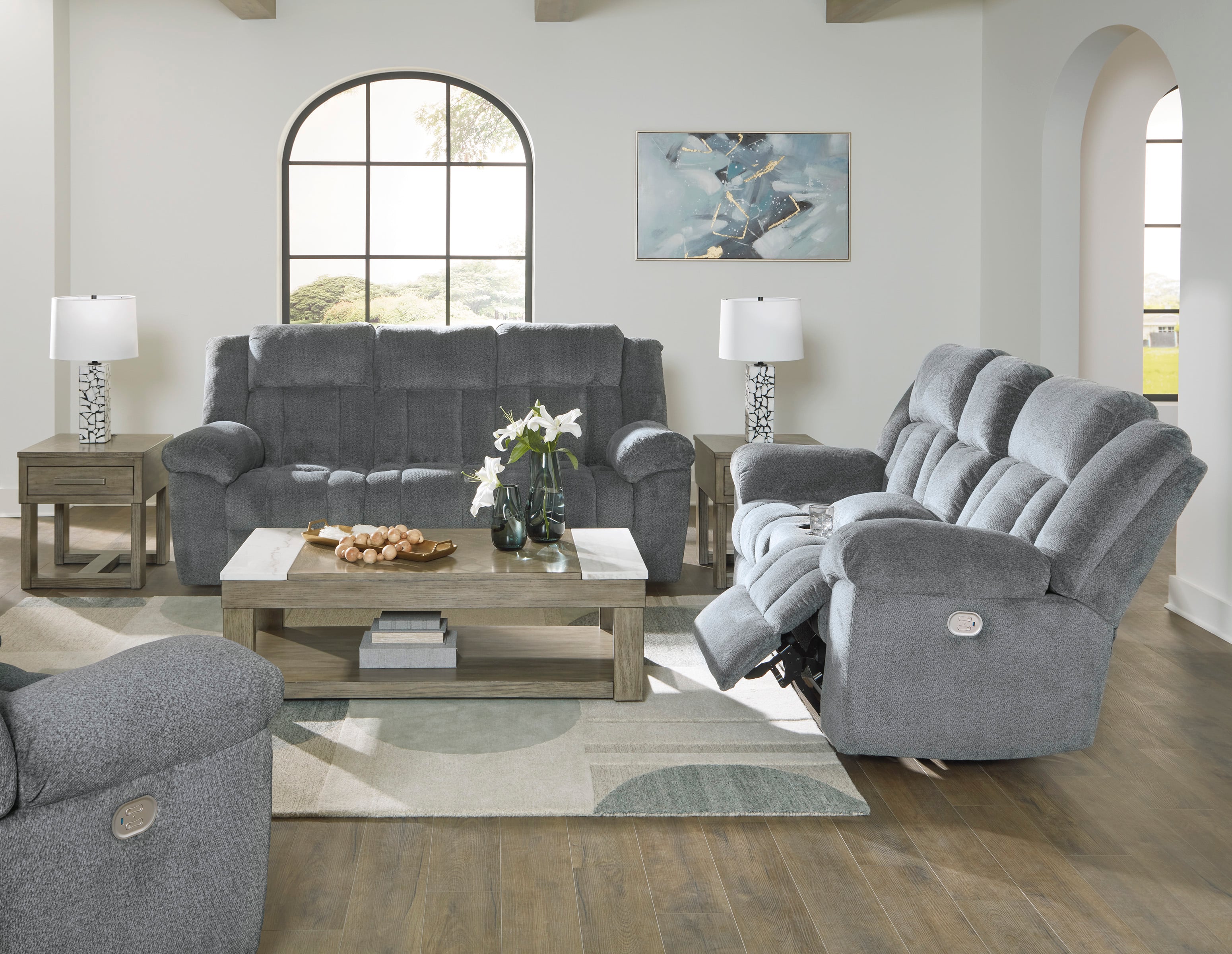 Signature Design By Ashley Tip-Off 69304U2 Power Reclining Sofa ...