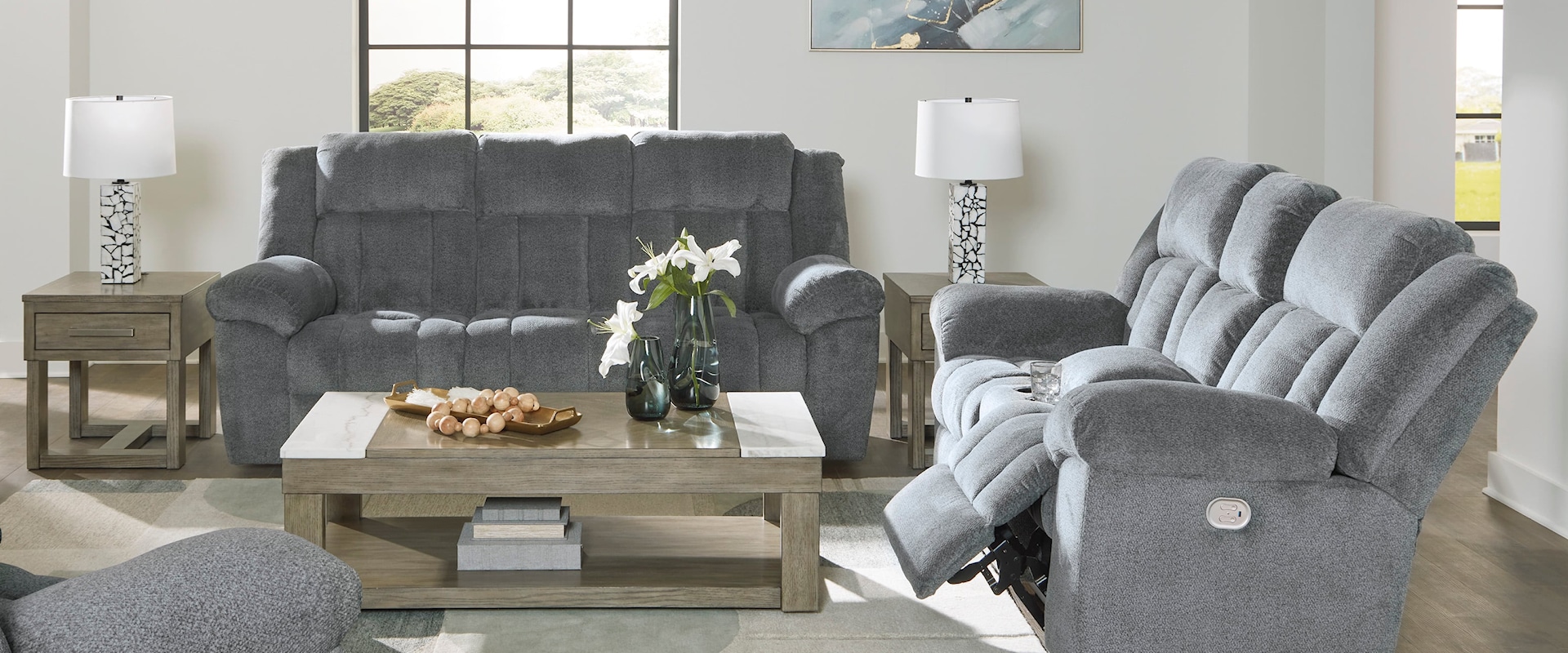 Power Reclining Sofa, Loveseat And Recliner