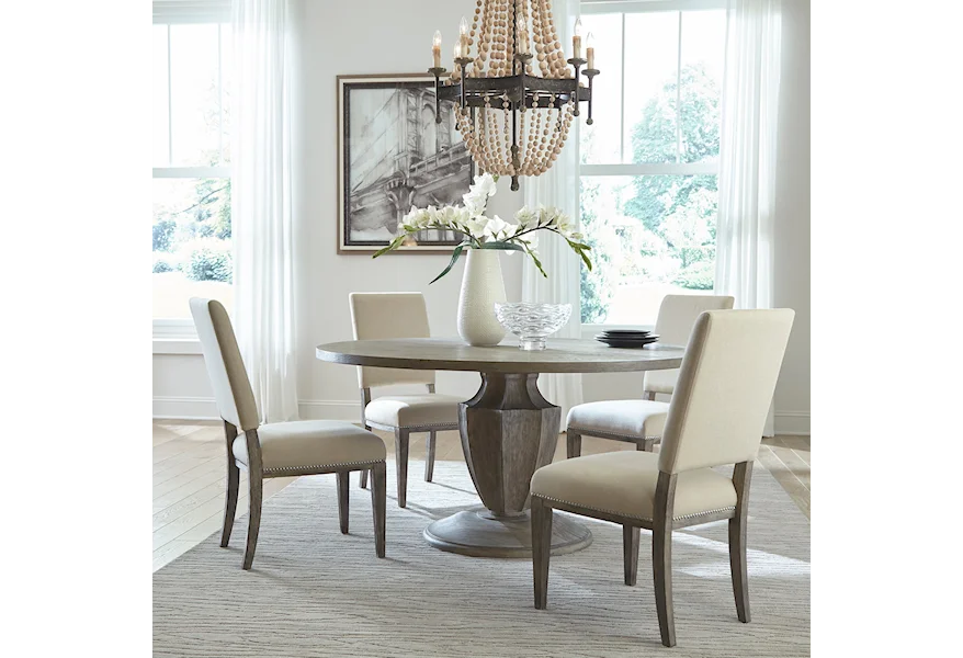 Westfield 5 Piece Pedestal Table Set by Liberty Furniture at Royal Furniture