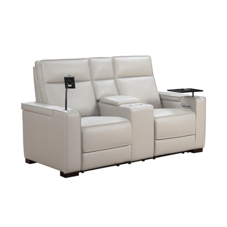 Power Reclining Console Loveseat