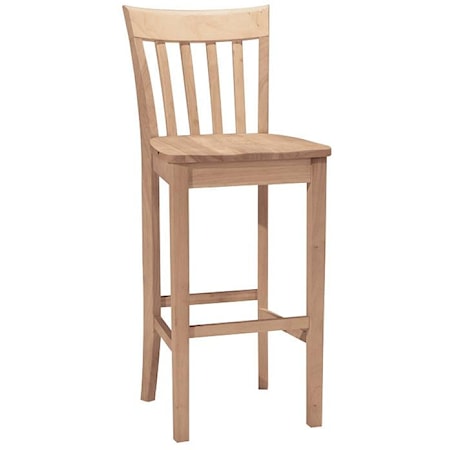 30" Slatback Stool