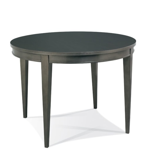 Round Dining Table with Tapered Leg
