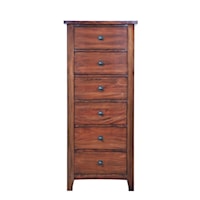 Transitional 6-Drawer Lingerie Chest with Cedar-Lined Drawers