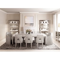 Transitional 10-Piece Dining Group