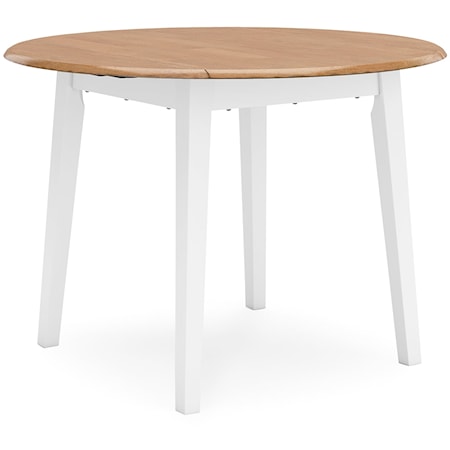 Round Drm Drop Leaf Table