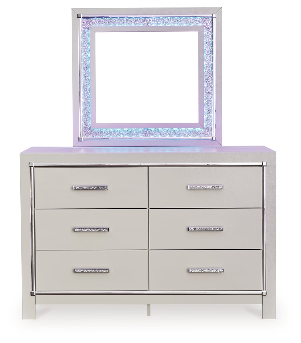 Signature Design By Ashley Zyniden B2114B1 Dresser And Mirror | Johnson ...