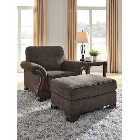 Chair and Ottoman Set