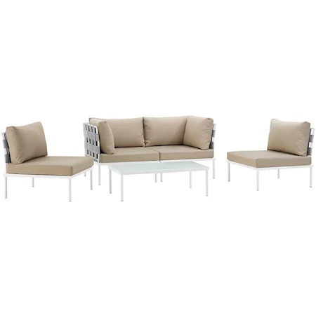 Outdoor 5 Piece Sectional Sofa Set