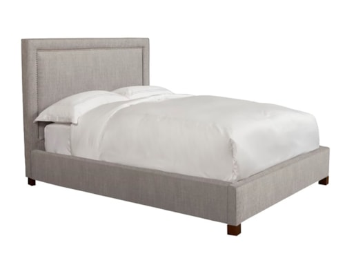 Transitional Upholstered Queen Bed