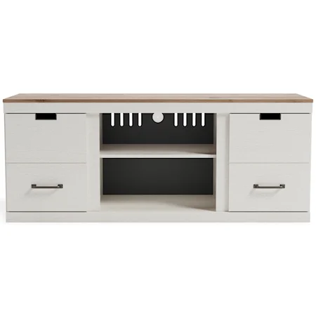 Two-Tone 60" TV Stand