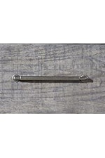 Washed Brass Finish Elongated Bar Pull Hardware