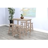 Sunny Designs Marina Wood Counter-Height Dining Table