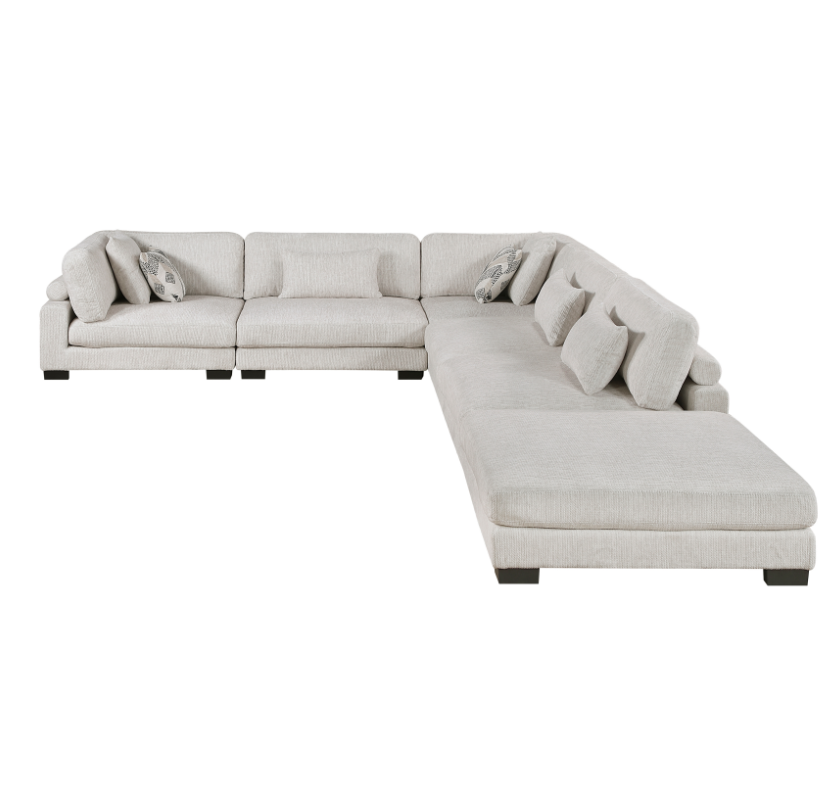 Homelegance Tinley 6-Piece Sectional Sofa with Ottoman