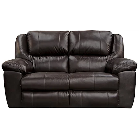 Rocking Reclining Loveseat with Pillow Arms