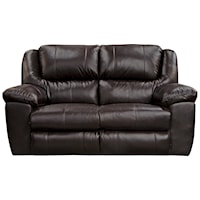 Rocking Reclining Loveseat with Pillow Arms