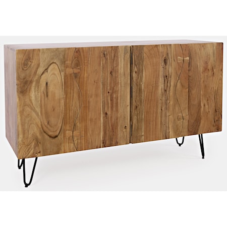 Sideboard with 4 Live Edge Doors