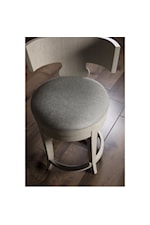 Artistica Fuente Contemporary Swivel Counter Stool with Upholstered Seat