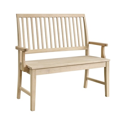 John Thomas SELECT Dining Room Mission Bench with Arms