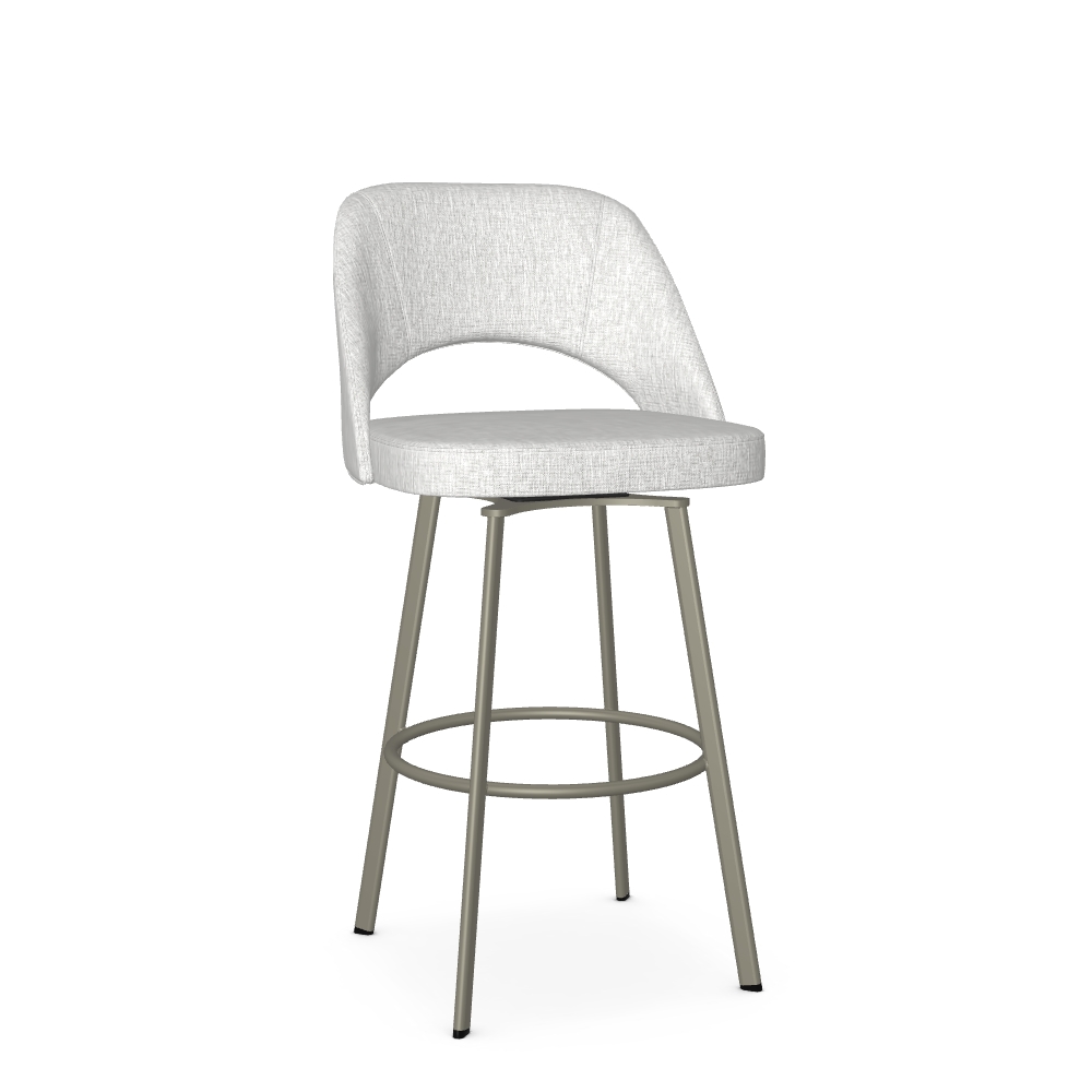 Upholstered Bar Height Swivel Stool