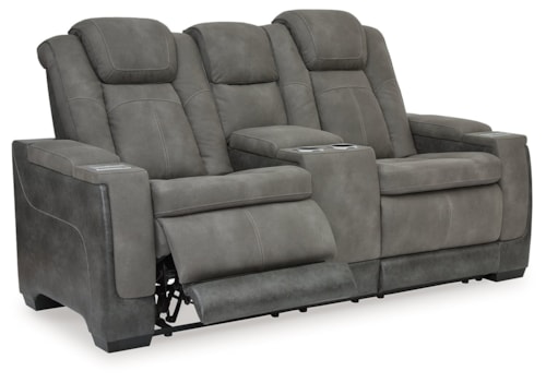 Power Reclining Loveseat With Console