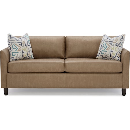 Contemporary Sofa with Queen Memory Foam Sleeper