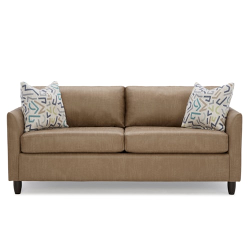Contemporary Sofa with Queen Memory Foam Sleeper