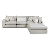 Contemporary Modular Sectional with Chaise