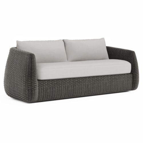 Sarene Woven Outdoor Sofa w/Bench Cushion