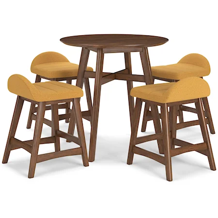 5-Piece Counter Height Dining Set