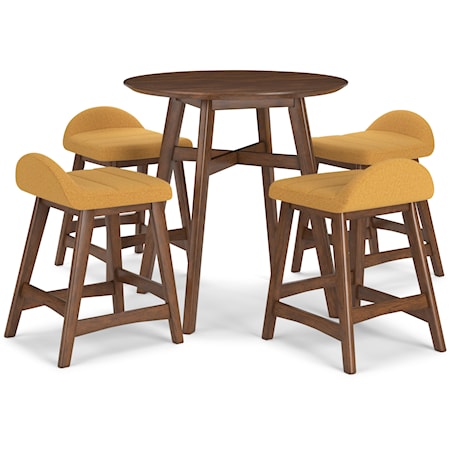 5-Piece Counter Height Dining Set