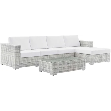 Outdoor 4-Piece Sectional Set