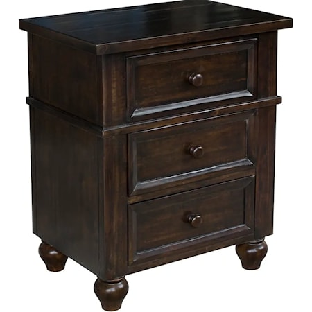 3-Drawer Nightstand