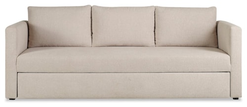 Contemporary Queen Sleeper Sofa with Bench Seat