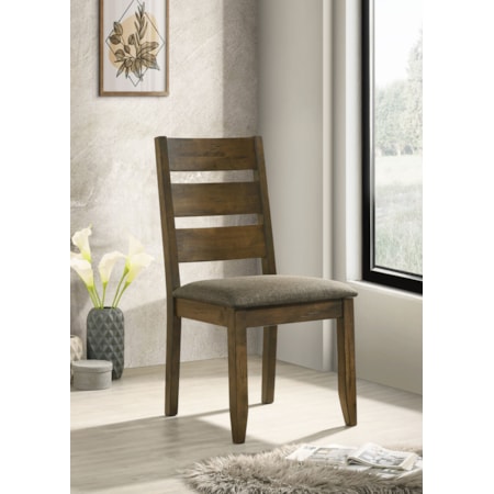 Wood Dining Side Chair Knotty