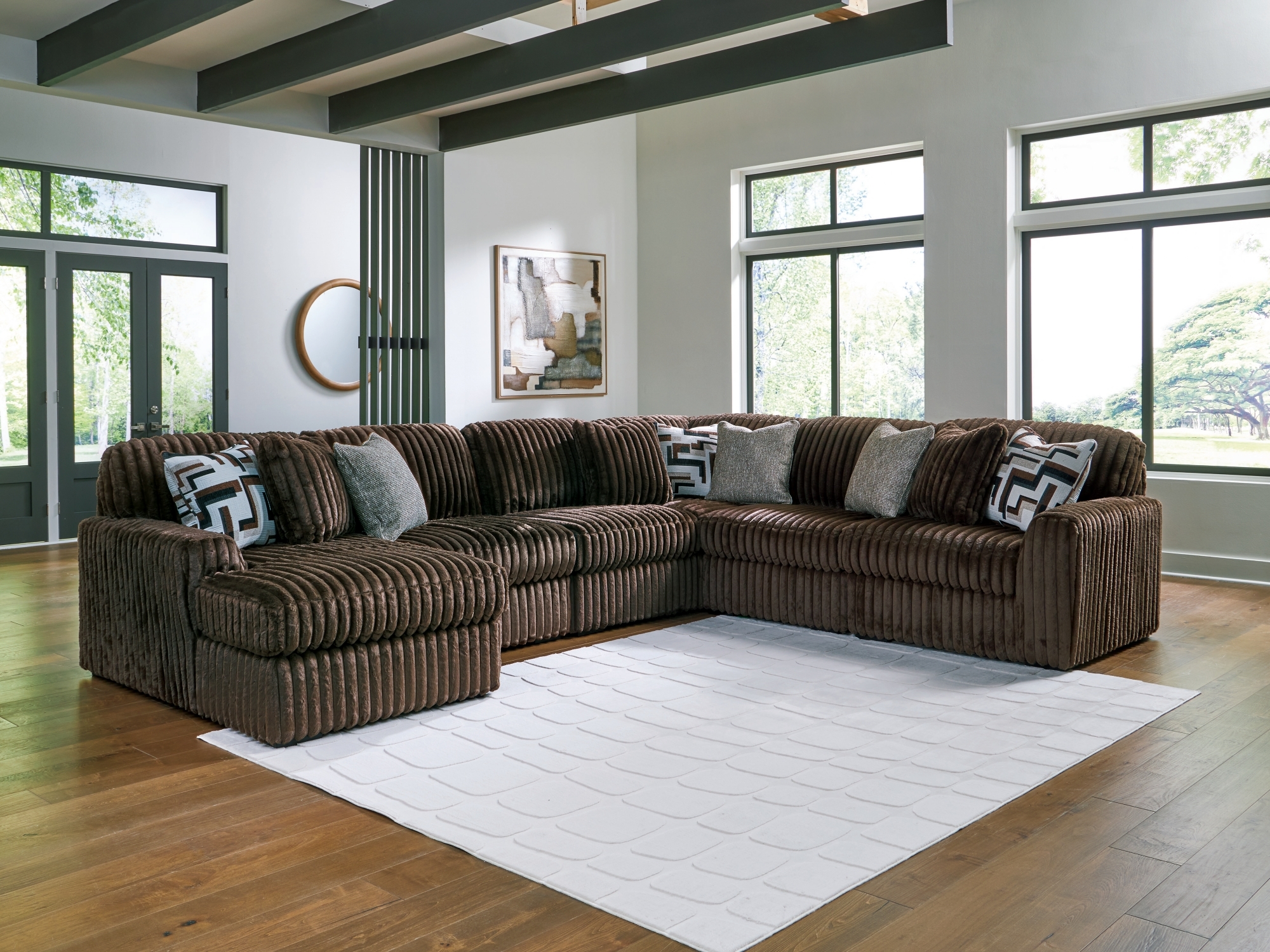 Signature Design by Ashley Midnight-Madness 6-Piece Sectional With Chaise