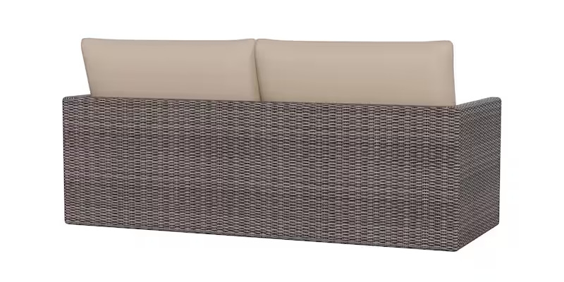 Outdoor Wicker Bench Sofa