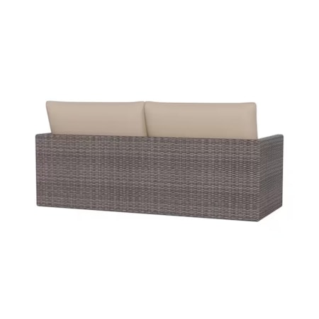 Outdoor Wicker Bench Sofa