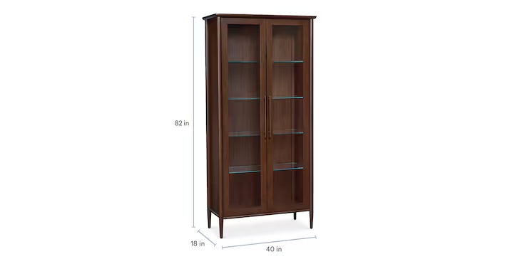 Bassett Copenhagen 40" Glass Display Cabinet