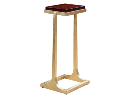 Contemporary Spot Table with Glass Top