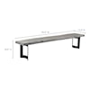 Moe's Home Collection Bent Bent Bench Small Weathered Grey