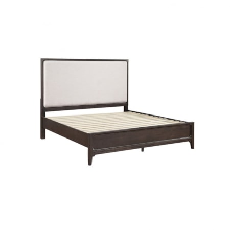 Upholstered Panel Queen Bed