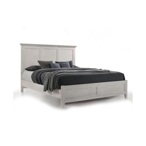 Transitional Queen Panel Bed