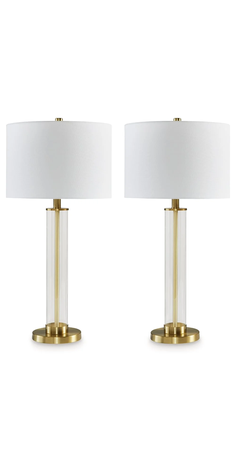 Ashley Signature Design Orenman L431584 Glass Table Lamp (Set of 2