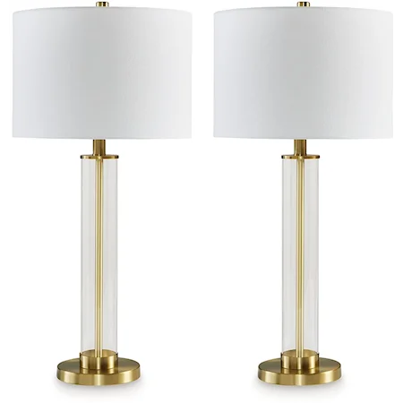 Glass Table Lamp (Set of 2)